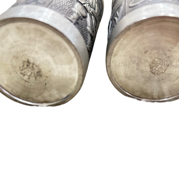 Vtg. Ha ha rein zinn german pewter hunting scene Drinkware Set marked - Picture 13 of 15